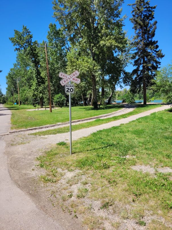 bowness park train crossing