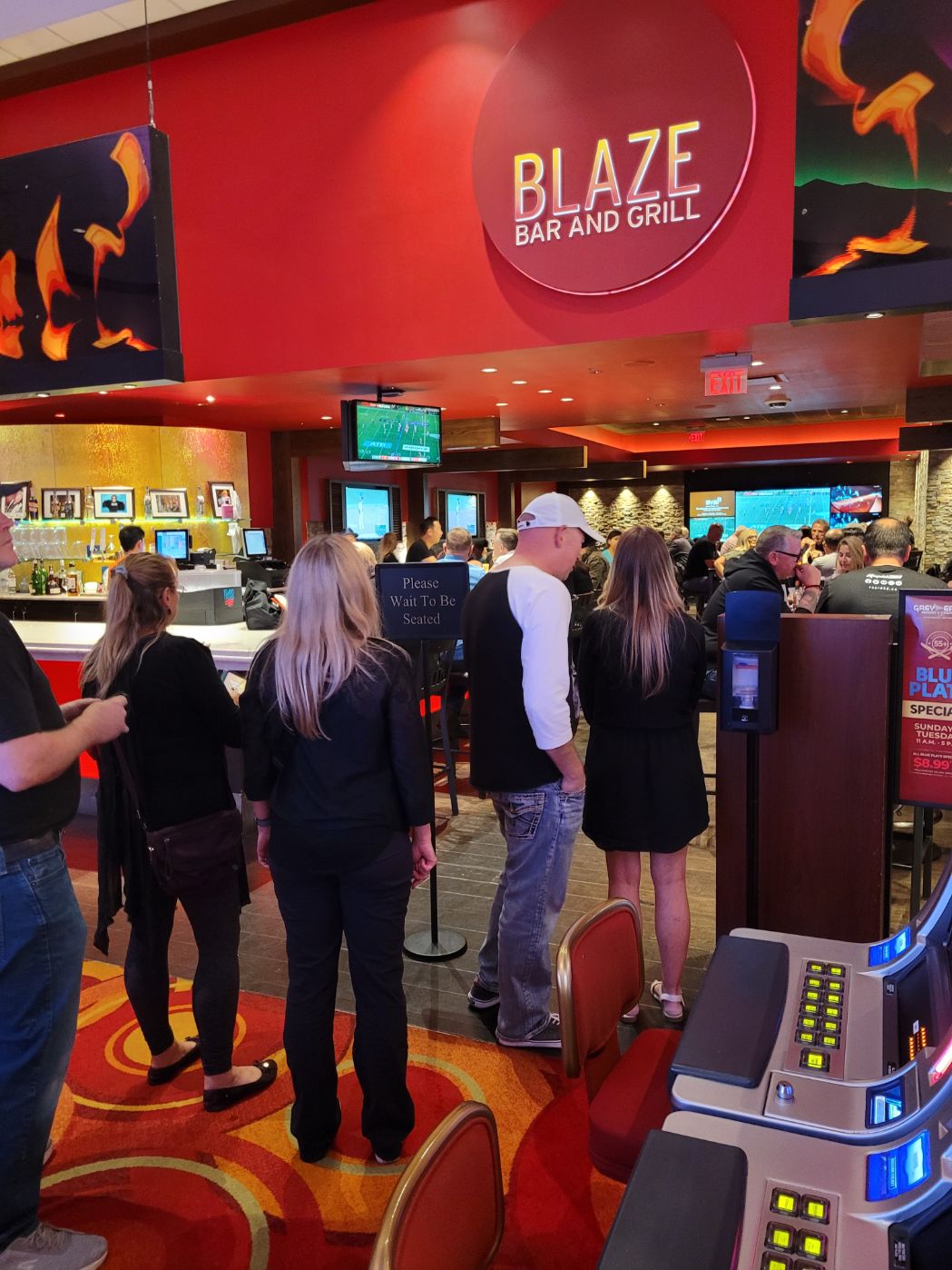 blaze grill in grey eagle casino