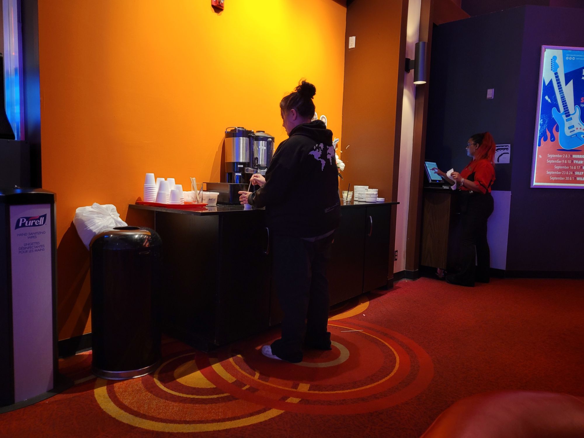 free coffee station at grey eagle casino