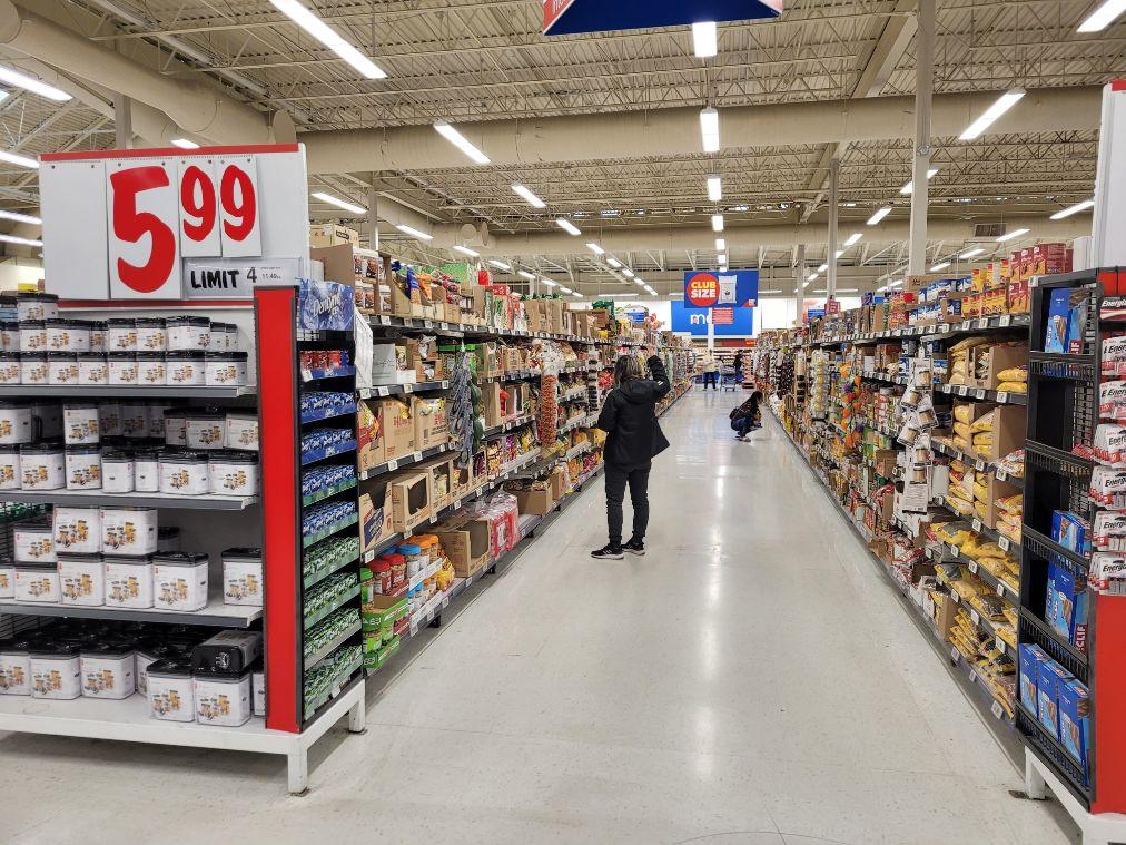 Aisle at grocery store