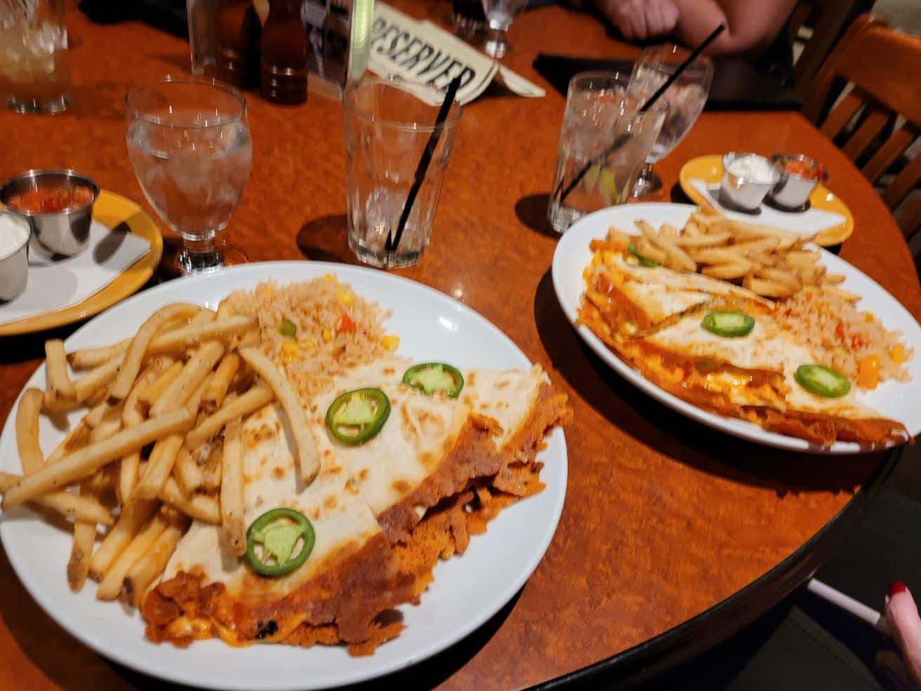 mohave grill quesadilla and fries